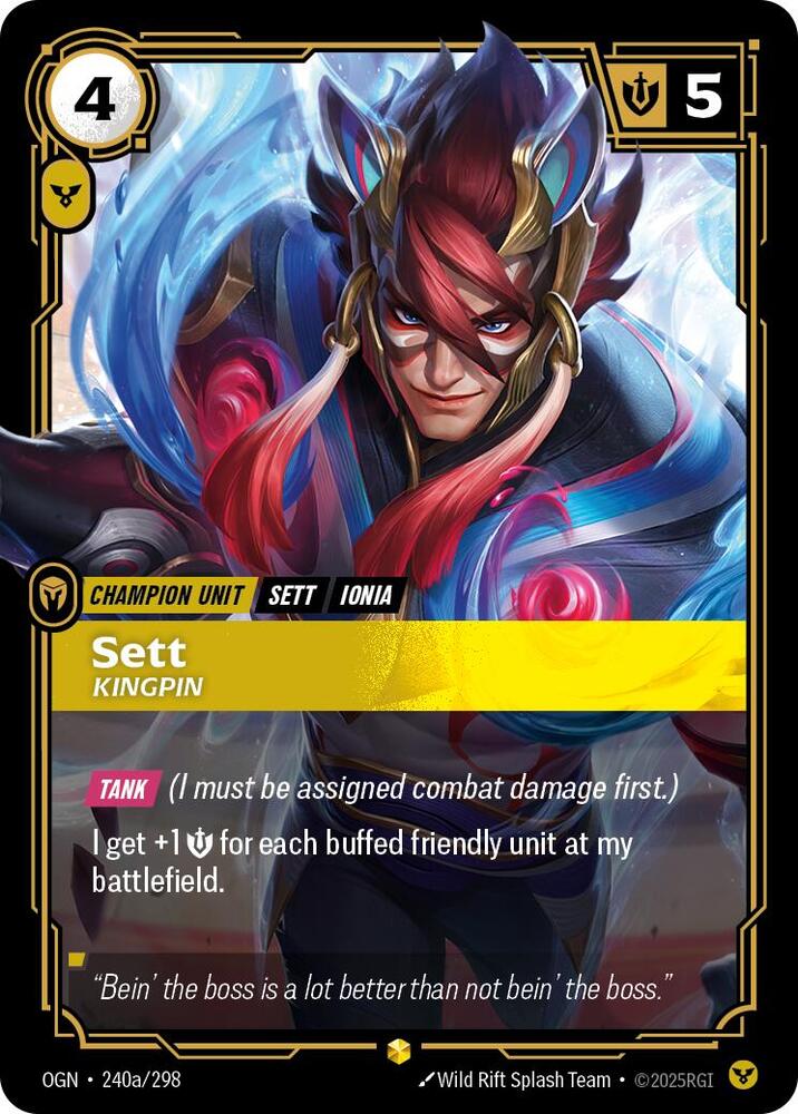 Sett - Kingpin 240a/298 (Origins) - Foil