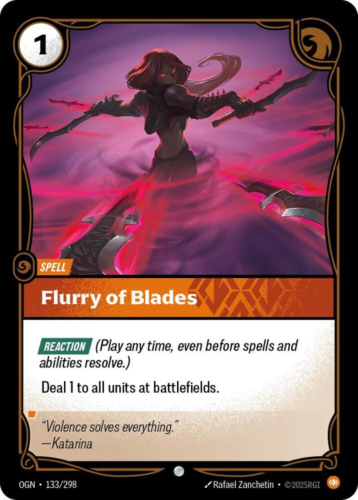 Flurry of Blades 133/298 (Origins) - Foil
