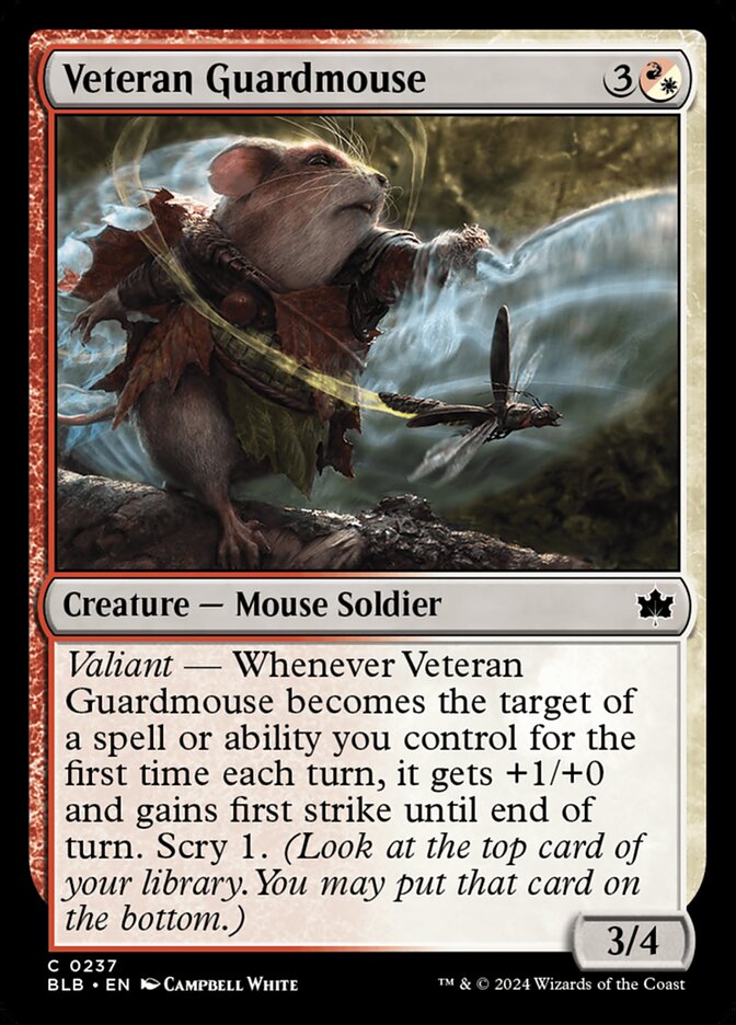 Veteran Guardmouse 237 (Bloomburrow) - Foil
