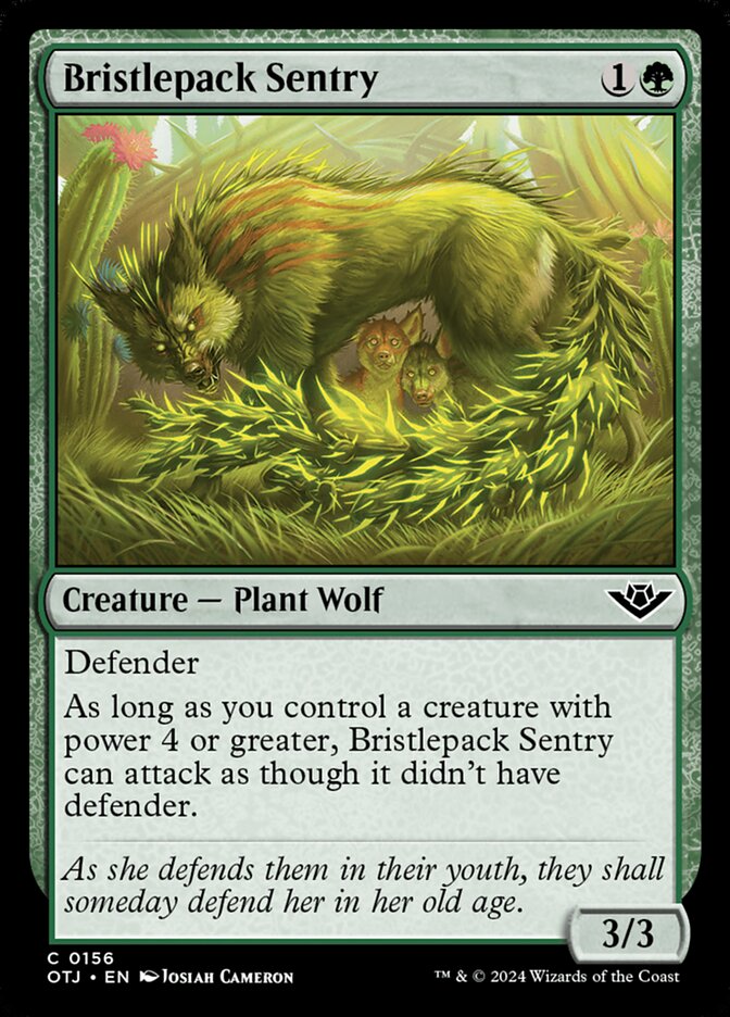Bristlepack Sentry 156/286 (Outlaws of Thunder Junction)