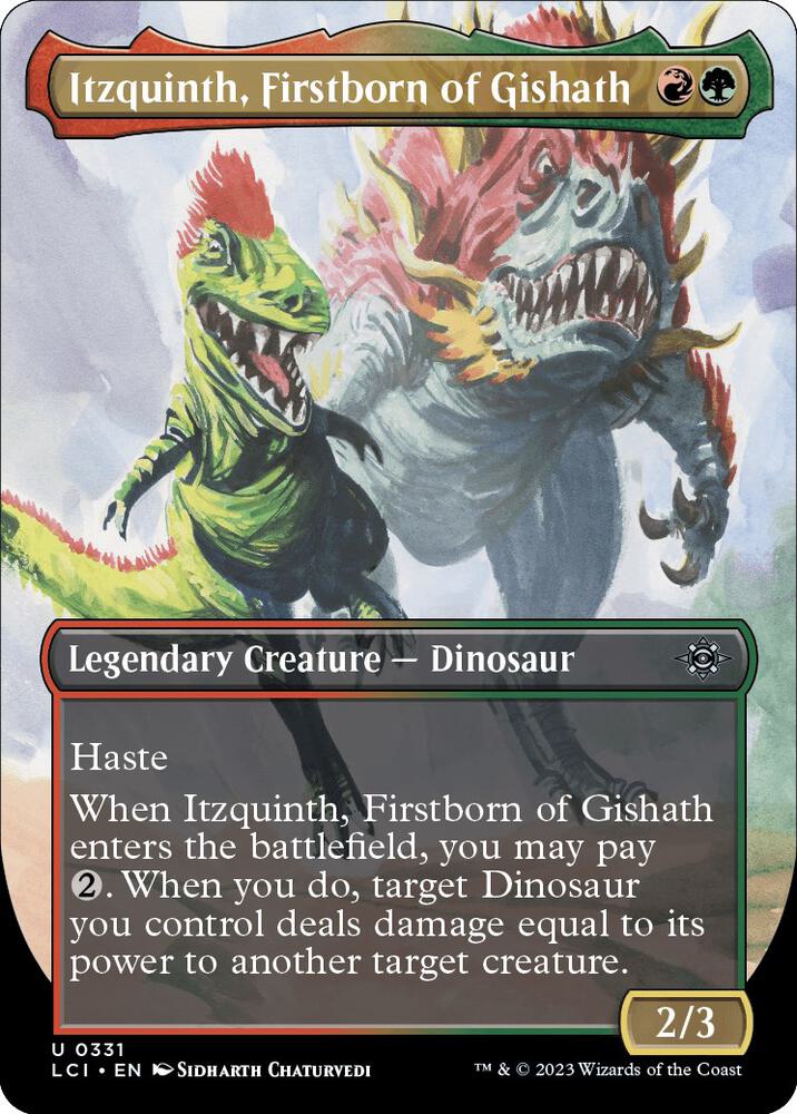 Itzquinth, Firstborn of Gishath 331/291 (The Lost Caverns of Ixalan) - Borderless Foil