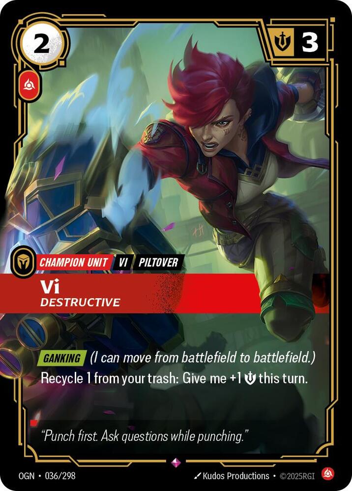 Vi - Destructive 36/298 (Origins) - Foil