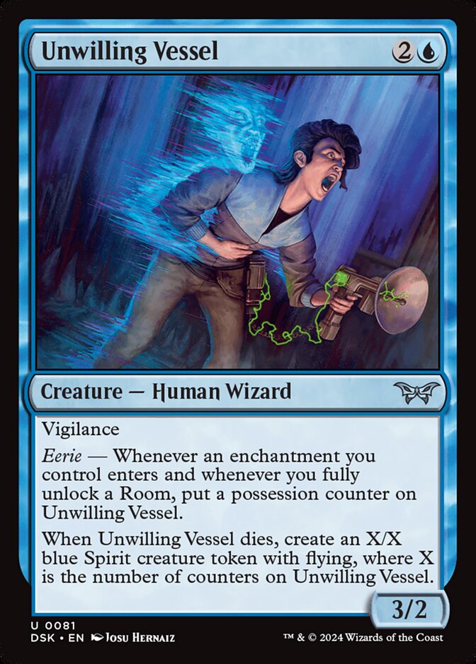 Unwilling Vessel 81/286 (Duskmourn: House of Horror) - Foil