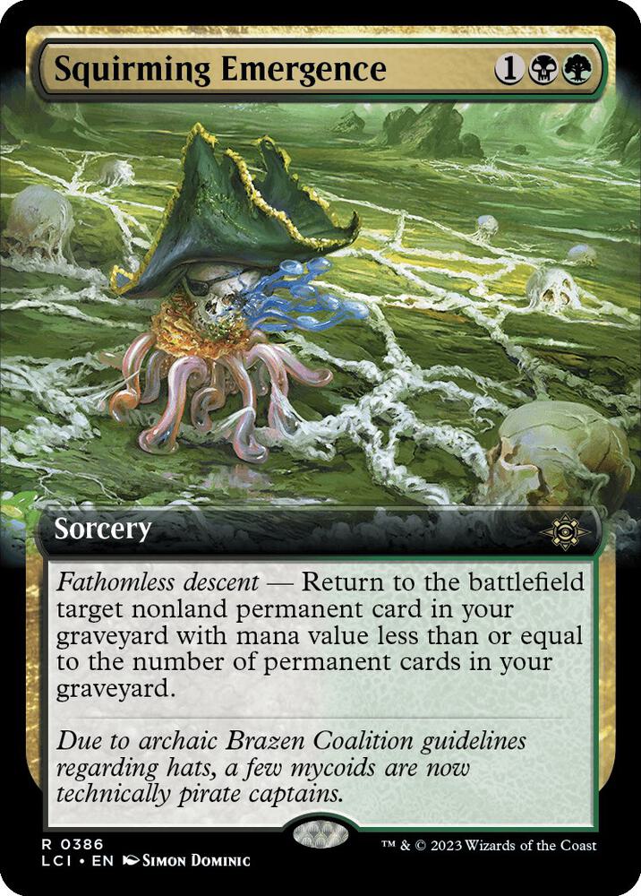 Squirming Emergence 386 (The Lost Caverns of Ixalan) - Extended Art