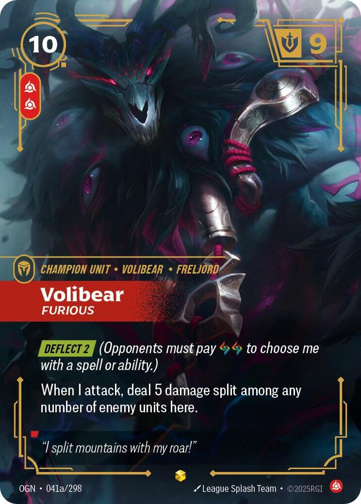 Volibear - Furious 41a/298 (Origins) - Foil