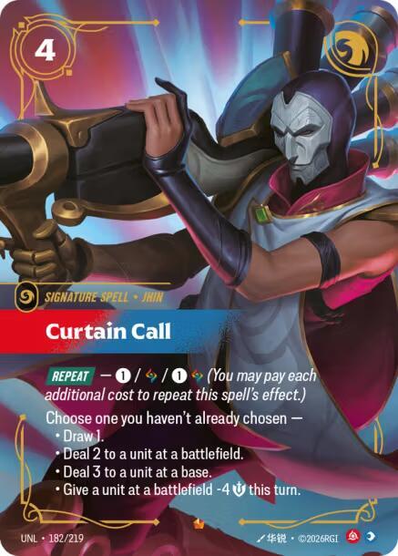 Curtain Call 182/219 (Unleashed) - Foil