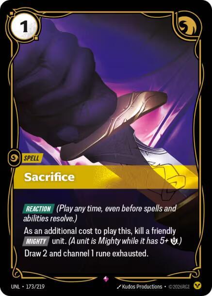 Sacrifice 173/219 (Unleashed) - Foil