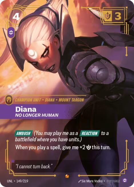 Diana - No Longer Human 149/219 (Unleashed) - Foil