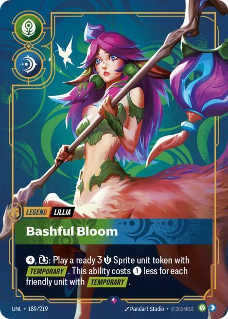 Lillia - Bashful Bloom 189/219 (Unleashed) - Foil