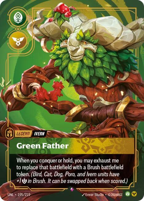 Ivern - Green Father 195/219 (Unleashed) - Foil