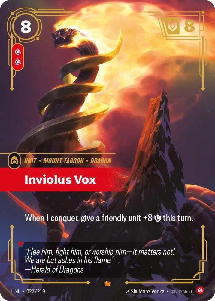 Inviolus Vox 027/219 (Unleashed) - Foil