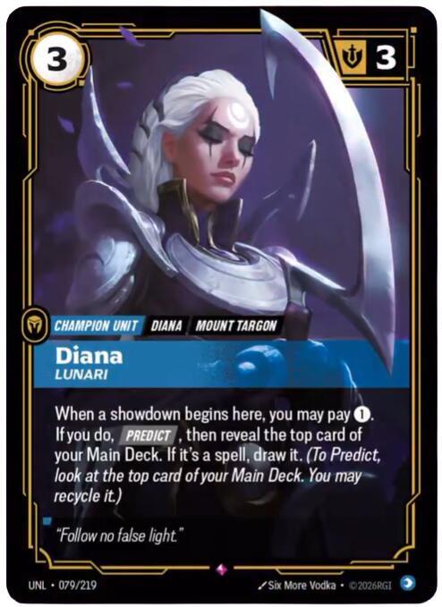 Diana - Lunari 079/219 (Unleashed) - Foil