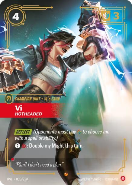 Vi - Hotheaded 030/219 (Unleashed) - Foil