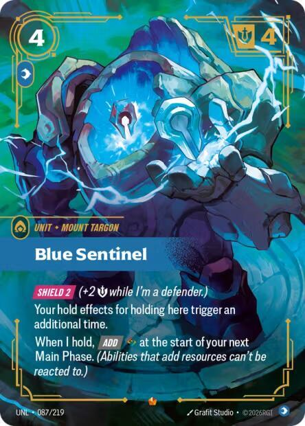 Blue Sentinel 087/219 (Unleashed) - Foil