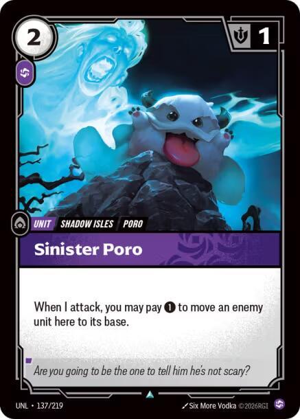 Sinister Poro 137/219 (Unleashed) - Foil