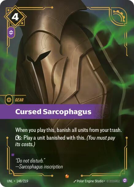 Cursed Sarcophagus 148/219 (Unleashed) - Foil