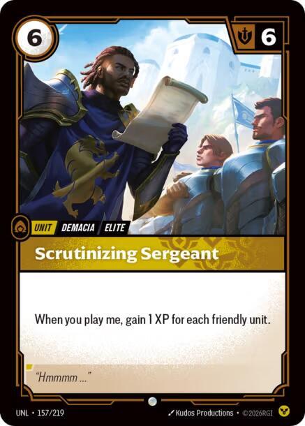 Scrutinizing Sergeant 157/219 (Unleashed) - Foil