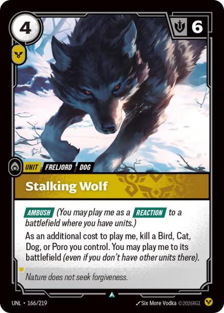 Stalking Wolf 166/219 (Unleashed)