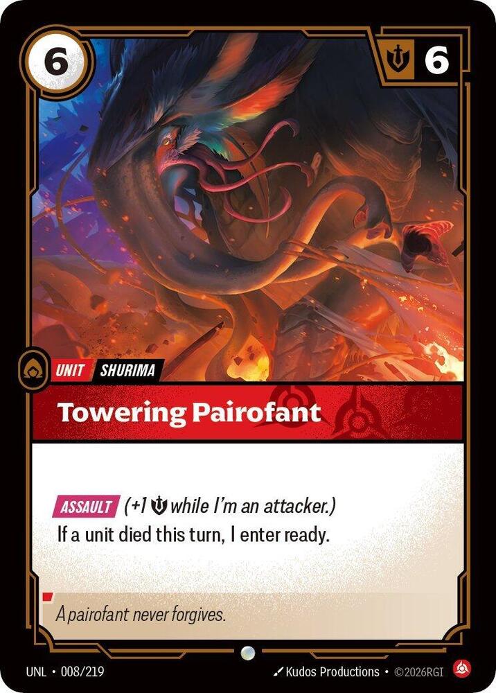 Towering Pairofant 008/219 (Unleashed) - Foil
