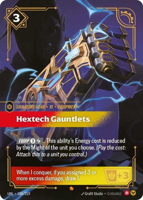 Hextech Gauntlets 188/219 (Unleashed) - Foil
