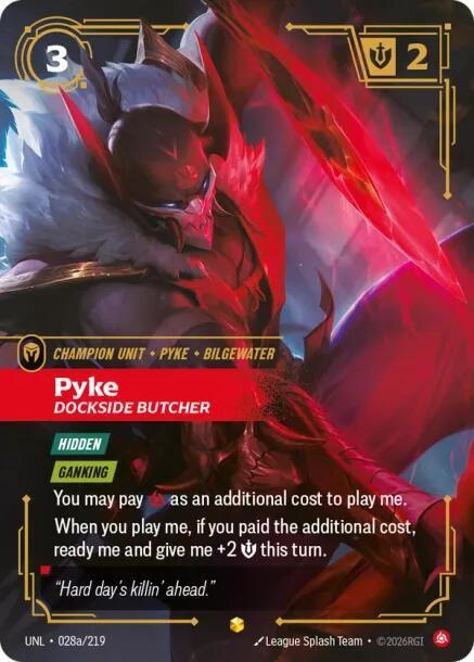Pyke Dockside Butcher Alternate Art 28a/219 (Unleashed) - Foil