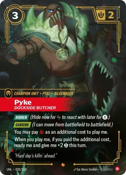 Pyke Dockside Butcher 028/219 (Unleashed) - Foil