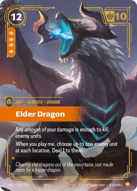 Elder Dragon 118/219 (Unleashed) - Foil