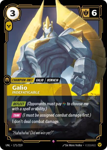 Galio - Indefatigable 171/219 (Unleashed) - Foil