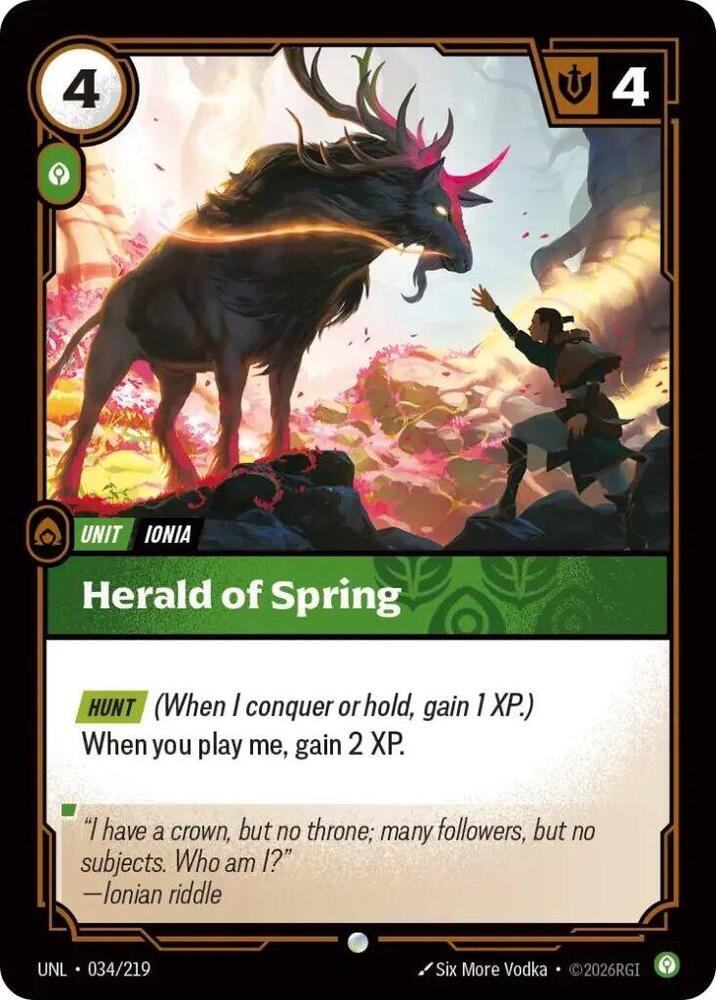 Herald of Spring 34/219 (Unleashed) - Foil
