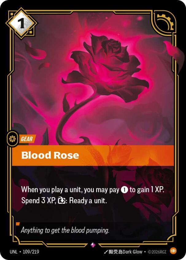 Blood Rose 109/219 (Unleashed) - Foil