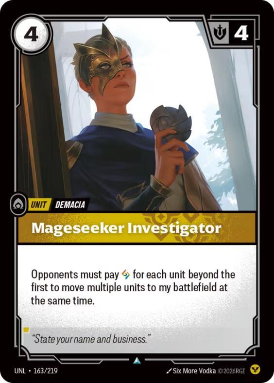 Mageseeker Investigator 163/219 (Unleashed)