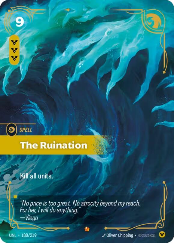 The Ruination 180/219 (Unleashed) - Foil