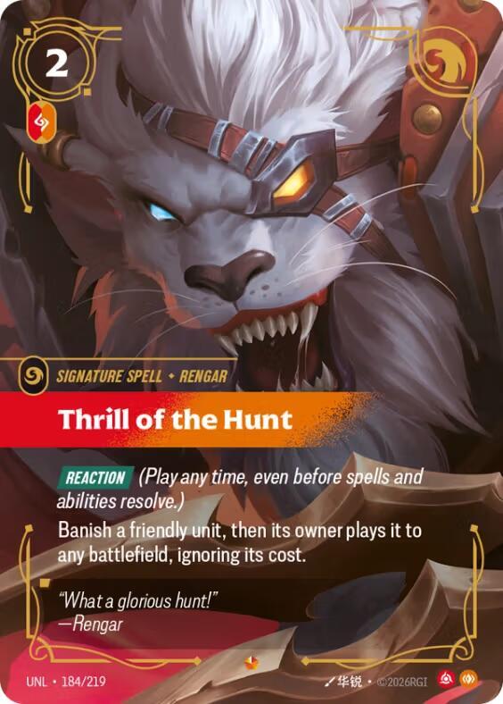 Thrill of the Hunt 184/219 (Unleashed) - Foil