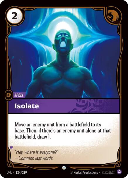 Isolate 124/219 (Unleashed) - Foil