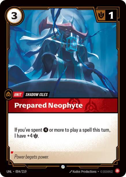 Prepared Neophyte 4/219 (Unleashed) - Foil
