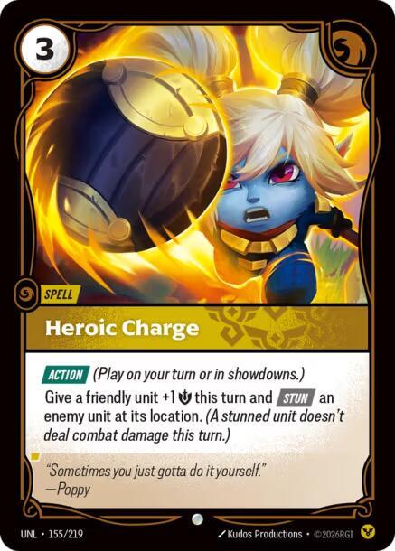 Heroic Charge 155/219 (Unleashed) - Foil