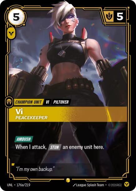 Vi - Peacekeeper 176a/219 (Unleashed) - Foil