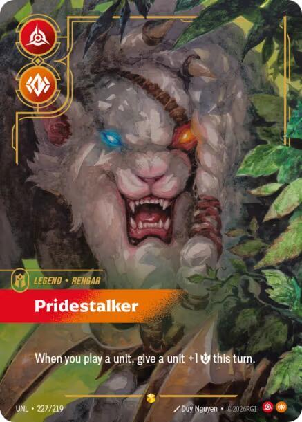 Rengar Pridestalker Overnumbered 227/219 (Unleashed) - Foil