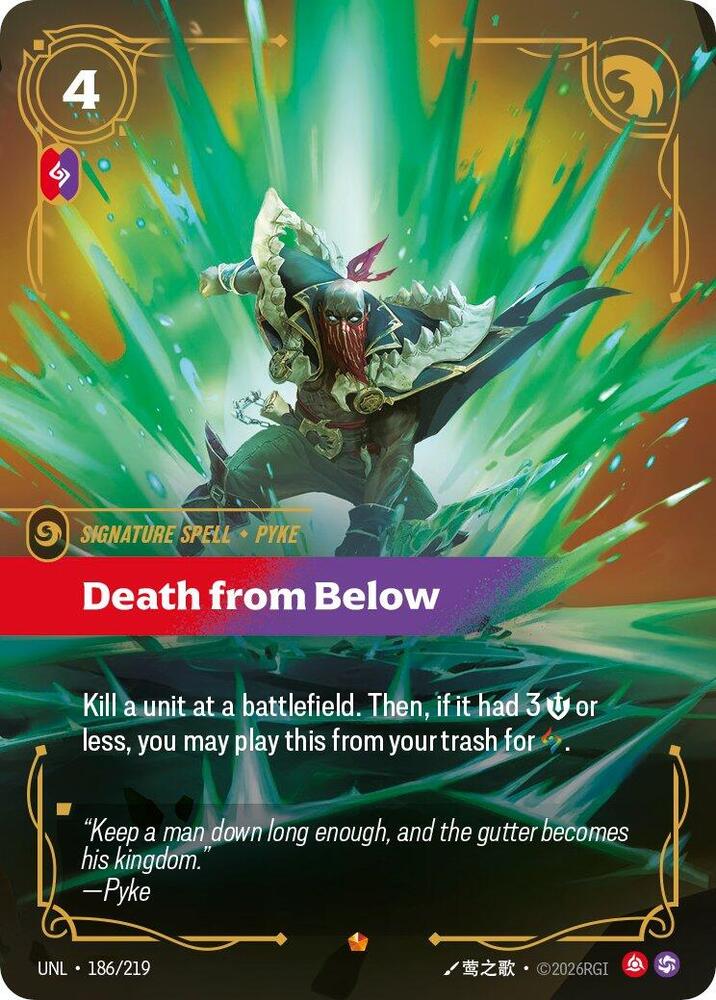 Death from Below 186/219 (Unleashed) - Foil