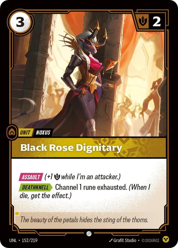 Black Rose Dignitary 152/219 (Unleashed) - Foil