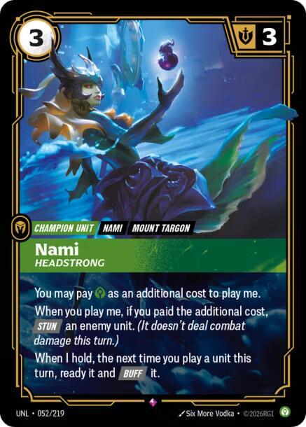 Nami Headstrong 052/219 (Unleashed) - Foil