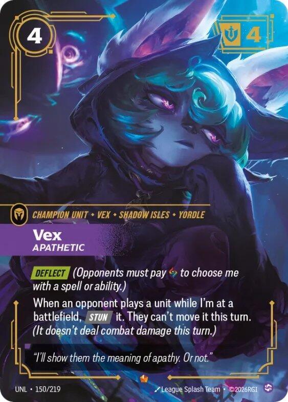 Vex - Apathetic 150/219 (Unleashed) - Foil