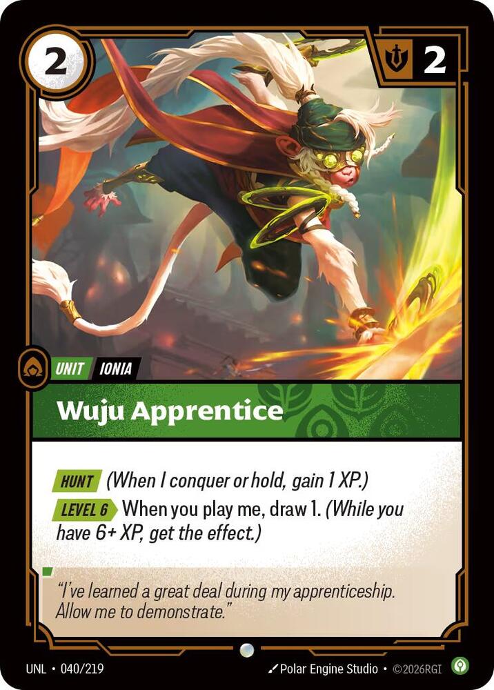 Wuju Apprentice 040/219 (Unleashed) - Foil