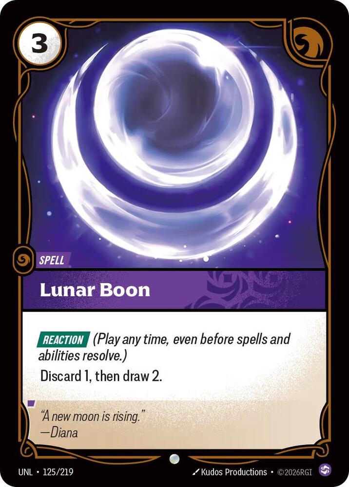 Lunar Boon 125/219 (Unleashed) - Foil