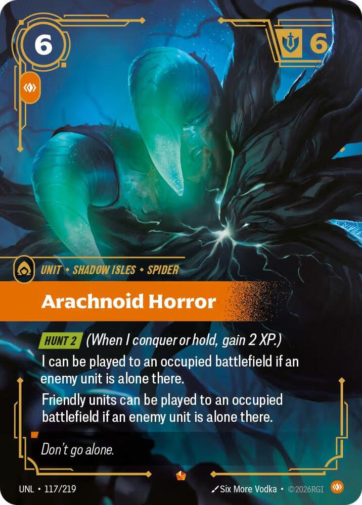 Arachnoid Horror 117/219 (Unleashed) - Foil