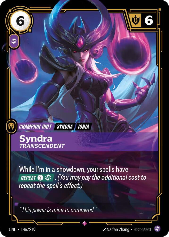 Syndra Transcendent 146/219 (Unleashed) - Foil