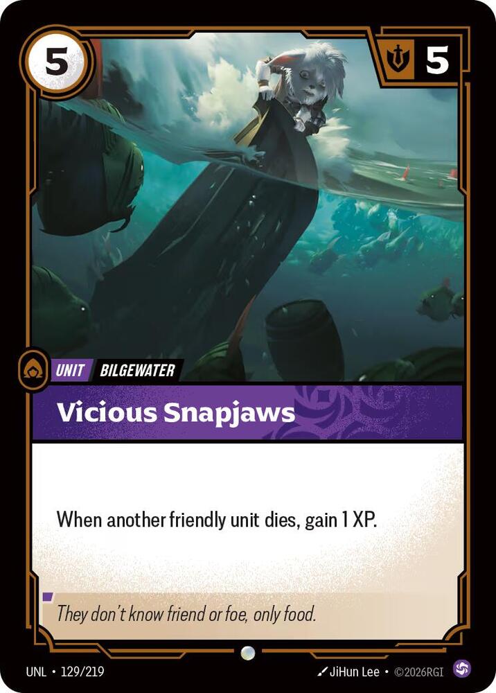 Vicious Snapjaws 129/219 (Unleashed)