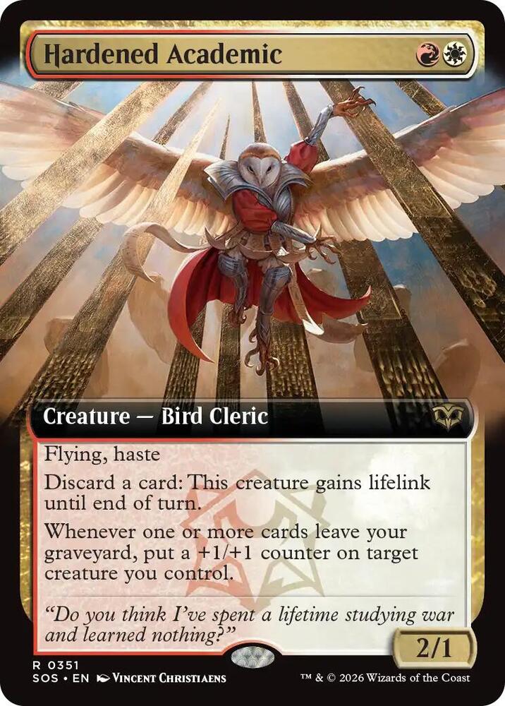 Hardened Academic Extended Art 351 (Secrets of Strixhaven) - Foil