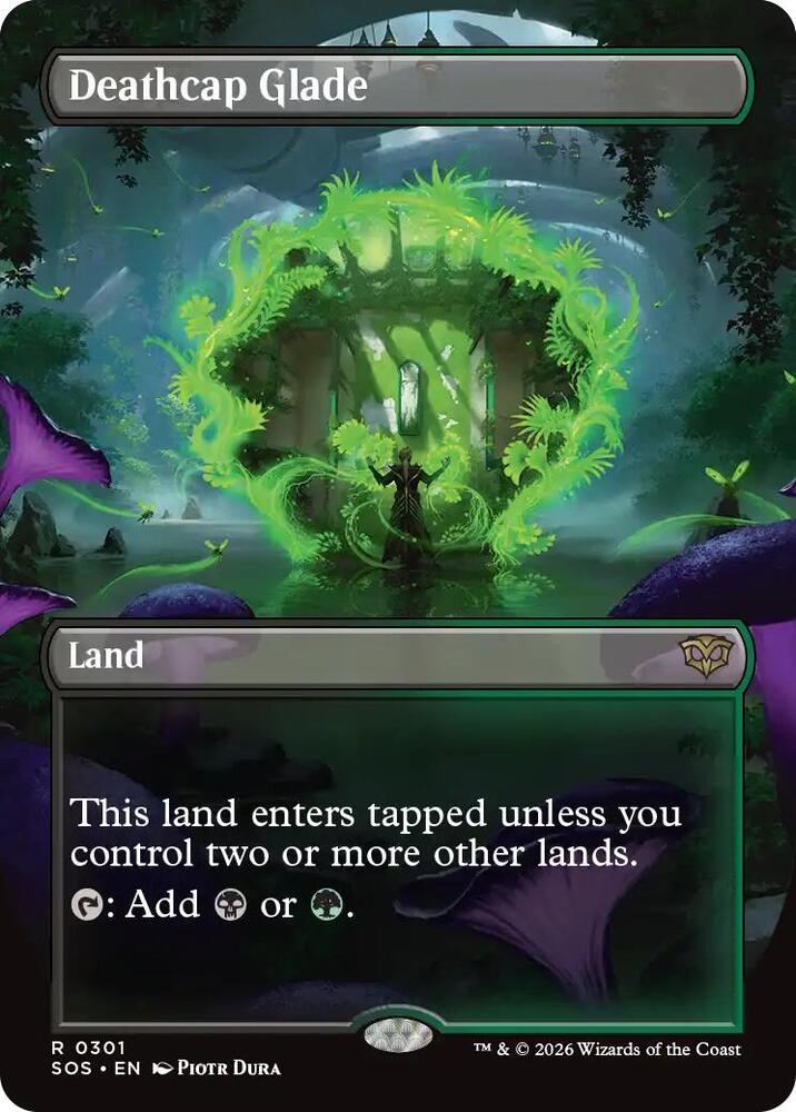 Deathcap Glade 301 (Secrets of Strixhaven) - Borderless Foil