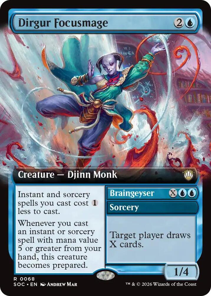 Dirgur Focusmage Extended Art 68 (Commander: Secrets of Strixhaven)